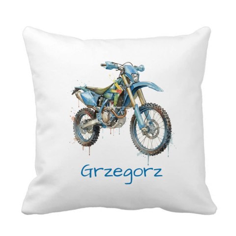 Poduszka Motocross motocykl z dowolnym imieniem