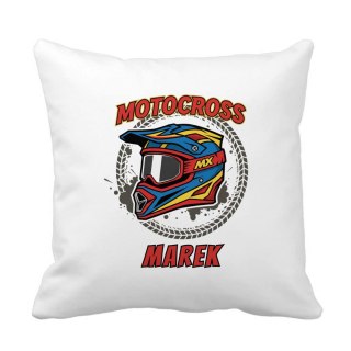 Poduszka Motocross z dowolnym imieniem