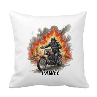 Poduszka Motocykl z piekła rodem z dowolnym imieniem