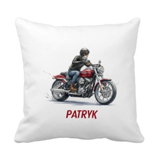 Poduszka Motocyklista z dowolnym imieniem