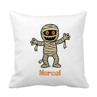 Poduszka Mumia Halloween z dowolnym imieniem