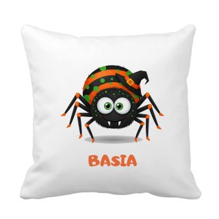 Poduszka Pająk Halloweenowy z dowolnym imieniem
