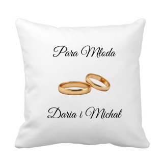 Poduszka Para Młoda z dowolnymi imionami