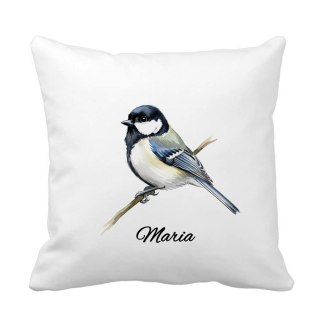 Poduszka Sikorka z dowolnym imieniem