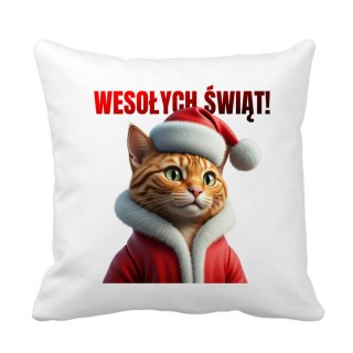 Poduszka Świąteczny kot