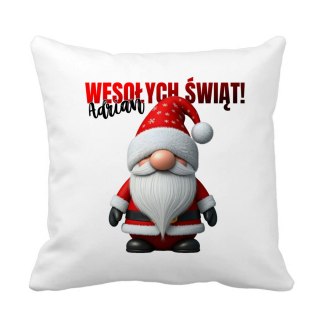 Poduszka Święteczny gnomek z dowolnym imieniem