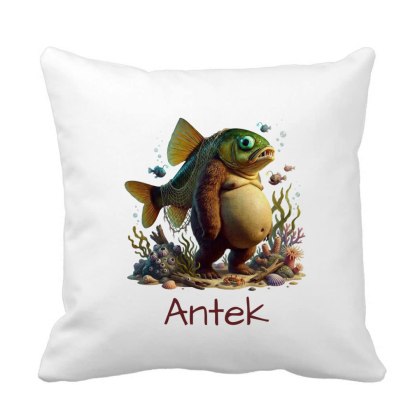 Poduszka Trippi Troppi - ryba niedźwiedź brainrot z dowolnym imieniem