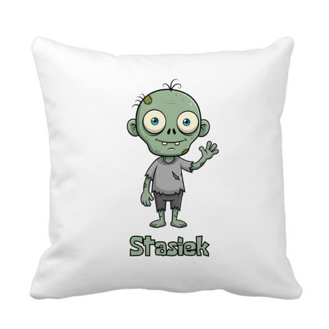 Poduszka Uroczy zombie Halloween z dowolnym imieniem