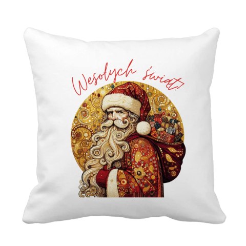 Poduszka Vintage Mikołaj Wesołych Świąt