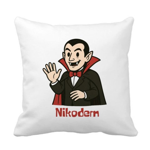 Poduszka Wampir Halloween z dowolnym imieniem