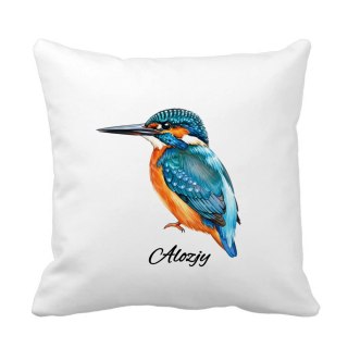 Poduszka Zimorodek z dowolnym imieniem