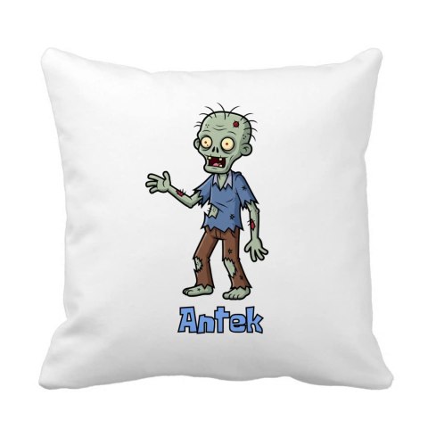 Poduszka Zombie Halloween z dowolnym imieniem
