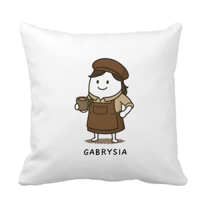 Poduszka dla baristki z dowolnym imieniem