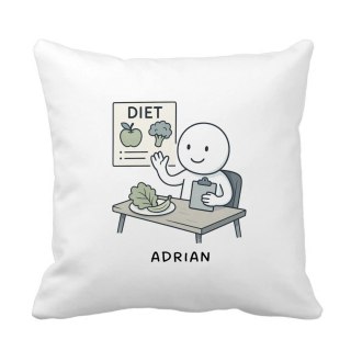 Poduszka dla dietetyka z dowolnym imieniem
