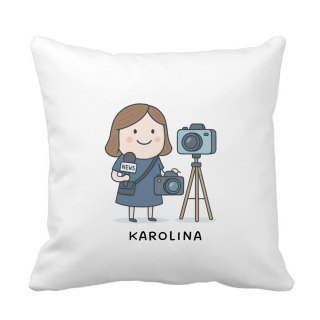Poduszka dla dziennikarki z dowolnym imieniem