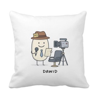 Poduszka dla dziennikarza z dowolnym imieniem