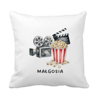 Poduszka dla fana kina z dowolnym imieniem
