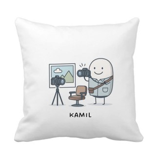 Poduszka dla fotografa z dowolnym imieniem