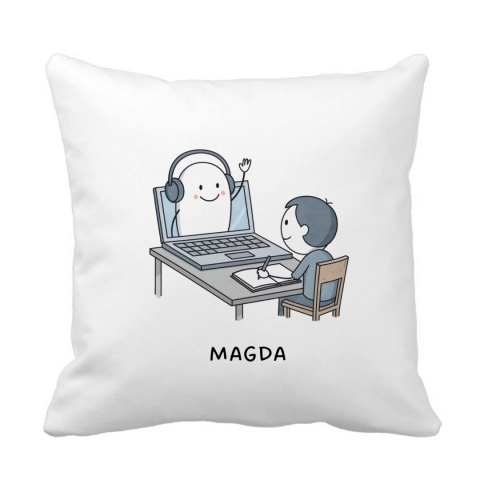 Poduszka dla korepetytora z dowolnym imieniem