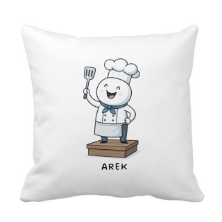 Poduszka dla kucharza z dowolnym imieniem