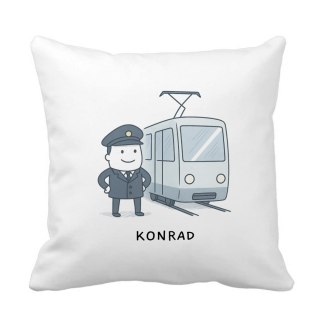 Poduszka dla motorniczego z dowolnym imieniem