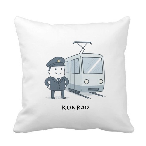 Poduszka dla motorniczego z dowolnym imieniem
