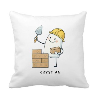 Poduszka dla murarza z dowolnym imieniem