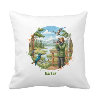 Poduszka dla ornitologa - Obserwacja ptaków z dowolnym imieniem