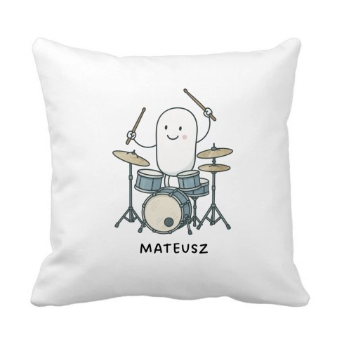 Poduszka dla perkusisty z dowolnym imieniem