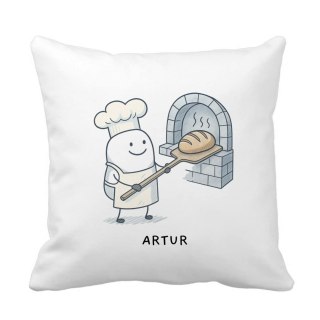 Poduszka dla piekarza z dowolnym imieniem