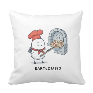 Poduszka dla pizzermana z dowolnym imieniem