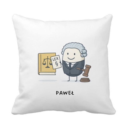 Poduszka dla prawnika z dowolnym imieniem