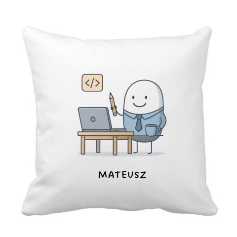 Poduszka dla programisty z dowolnym imieniem