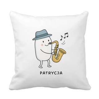 Poduszka dla saksofonisty z dowolnym imieniem