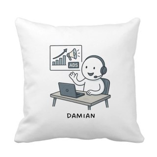 Poduszka dla specjalisty ds. marketingu z dowolnym imieniem