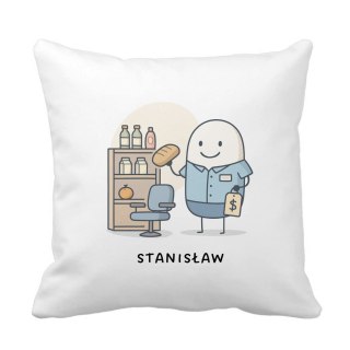 Poduszka dla sprzedawcy z dowolnym imieniem