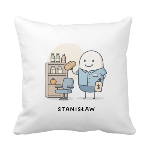 Poduszka dla sprzedawcy z dowolnym imieniem