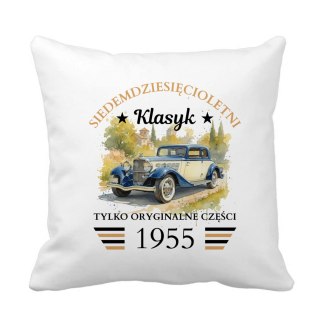 Poduszka klasyk - oryginalne części na urodziny z dowolnym rocznikiem