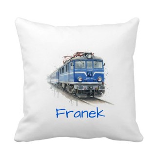 Poduszka pociąg PKP EU07-067 z dowolnym imieniem