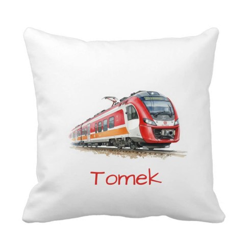 Poduszka pociąg POLREGIO z dowolnym imieniem