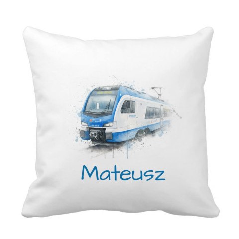 Poduszka pociąg Stadler FLIRT z dowolnym imieniem