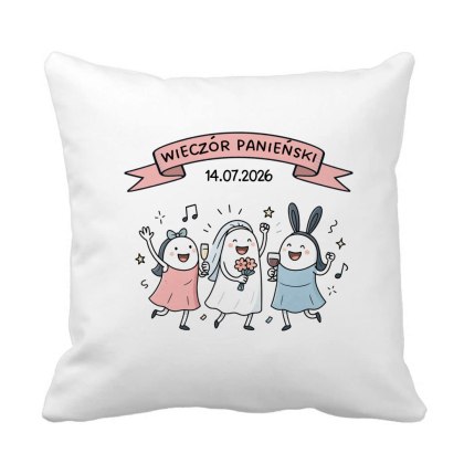 Poduszka wieczór panieński z dowolną datą
