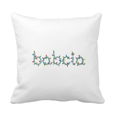 Poduszka ze świątecznym napisem dla babci