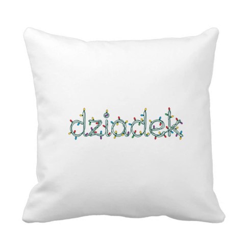 Poduszka ze świątecznym napisem dla dziadka