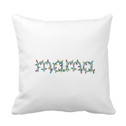 Poduszka ze świątecznym napisem dla mamy