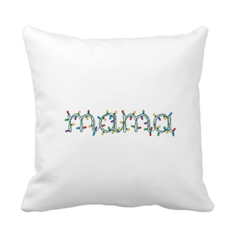 Poduszka ze świątecznym napisem dla mamy