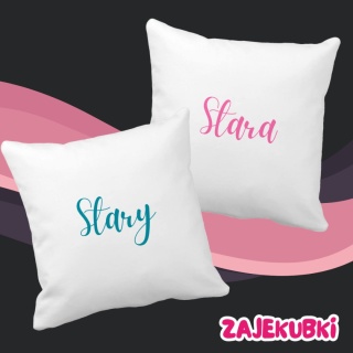Zestaw poduszek dla pary Stary & Stara