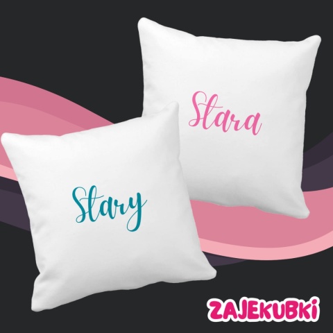 Zestaw poduszek dla pary Stary & Stara