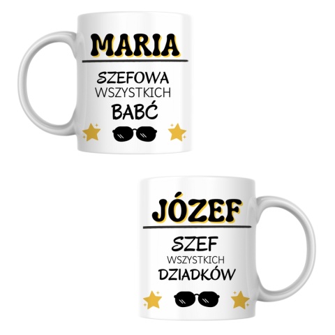 Zestaw kubków dla babci i dziadka