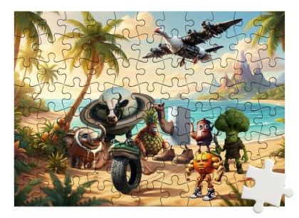 Puzzle Brainrot na plaży